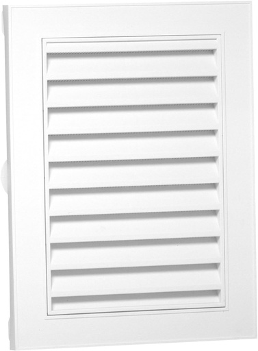 [BRSWIYQCBACGE3DA] Duraflo 626080-00 Canplas Rectangular Gable Vent, 44 Sq-In, Polypropylene, 17" X 23"