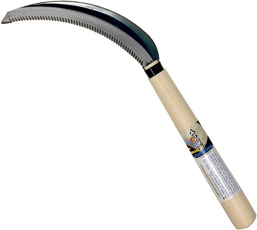 [BRSWYCQHPIPAKCDU] HACHIEMON Serrated Sickle Garden Tool for Weeding - Compact and Lightweight - Japanese Weeding Sickle