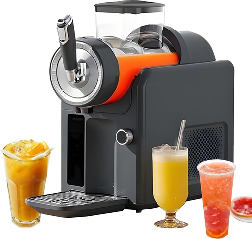 [BRSREHYPO4FQEHY2] 1.8L Fro-Zen Drink Maker, Slushie Machine Soft Serve Ice Cream Machine with 5 Preset Programs, Auto Cleaning for Margarita, Frappe, Milk Shakes Margarita Smoothie, Slush, and More