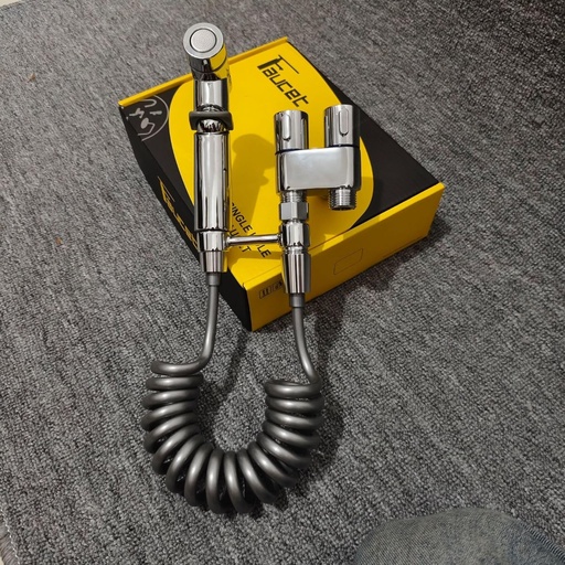 [BRSRAHY3BAHBE2DA] Toilet Flushing Bidet Sprayer Nozzle, Bidet Pet Cleaning Bathing G1/2 Caliber Metal Valve Body for Multi-Purpose use, Handheld Bidet Sprayer, can be Used with a Toilet, Bathtub, Bathroom Cleaning