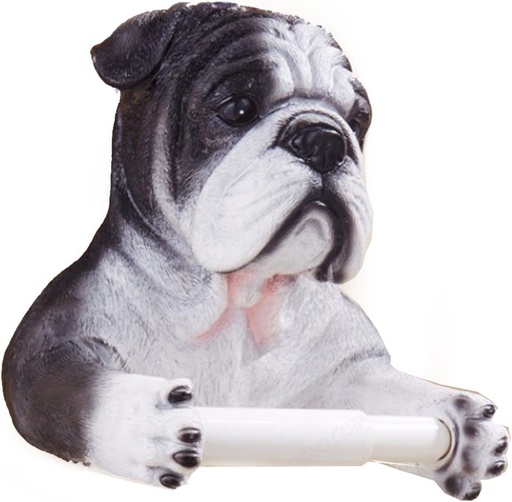[BRSWGYI2BUBRACQ2] Animal End Wall Mounted Single Toilet Paper Roll Holder Dispenser, Dog