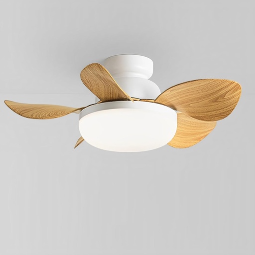 [BRSRAZT5DEJQ4DLV] Modern 26in Ceiling Fan with Light Indoor Mute Ceiling Fans Modern 24W LED Ceiling Lights Fan Lighting Remote 6 Speed Ceiling Fan Light 5 ABS Blades for Bedroom Dining Room