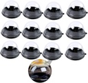 200pcs Treat Box Plastic Round Moon Cake Box Lid Multifunctional Cake Carrier for Bakery