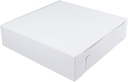 Cake S.O.S 12x12x2 1/2 inches Extra White Lightweight cardboard and Convenient Pizza Box,12 ct.