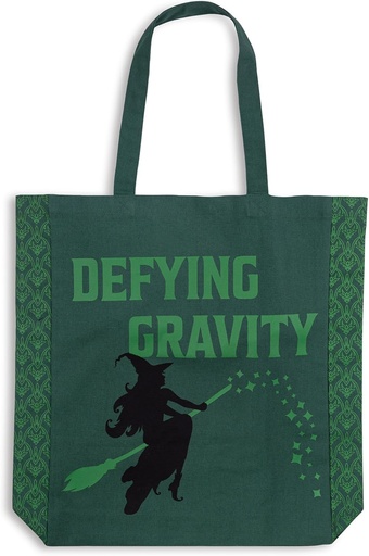 [BRSRAGQNA4PAAAL3] Steel Mill & Co Cute Canvas Tote Bag for Theater Lovers, Aesthetic Reusable/Foldable Bag for College/Work/Groceries, Defying Gravity