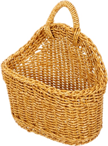 [BRSREYABCENGKEL4] Hanging Fruit Basket Kitchen Storage Woven Wall Organizer Decorative Jute Basket