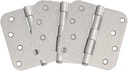 3-Pack 4-Inch x 4-Inch Interior Door Hinges with 5/8-Inch Radius, Satin Nickel, Heavy Duty Steel Construction, Left- or Right-Handed – Design House, 181594