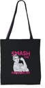CafePress Rosie The Riveter Smash The Patriarchy 18"x18" Reusable Grocery Shopping Sling Tote Bag