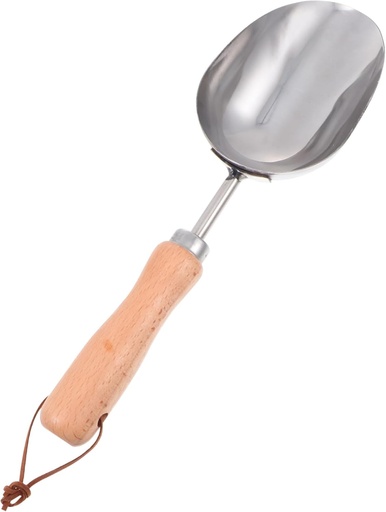 [BRSRAAA7DEDQMFLB] Yardwe Gardening Planting Shovel Stainless Steel Head Wood Handle Hand Shovel