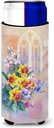 Caroline's Treasures Church Window & Daffodils Michelob Ultra Hugger For Slim Cans, Multicolor