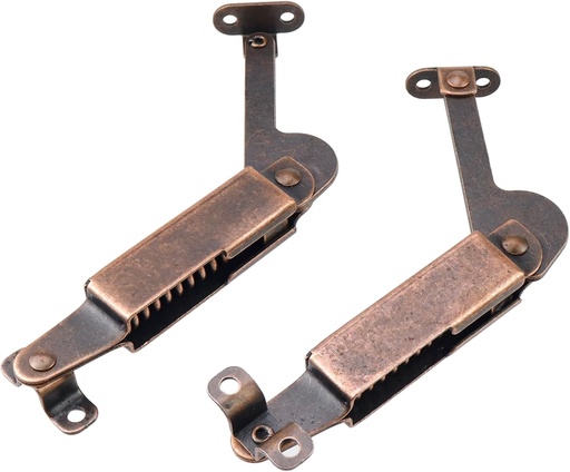[BRSW2Y33OQNGYCDX] T Tulead Spring Lid Support Box Lid Stay Support Iron Hinge Support Light Duty Spring Hinges Left+Right, with Screws, for Cabinet, Box