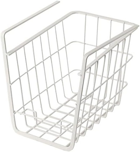 [BRSW2FL7AQIBQFDV] Ochine Under Shelf Basket Storage Wire Organizer Baskets Iron Hanging Cabinet Metal Rack Bookshelf Organization White Black Shelves for Kitchen Pantry Bathroom Desk 1 Pack