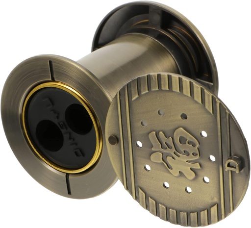 [BRSROCA3BMDQG33U] Anti-Theft Door Viewer with Heavy Duty Zinc Alloy Construction Dual Function Peephole and Doorbell for Enhanced Security and Privacy at Home Office Hotel