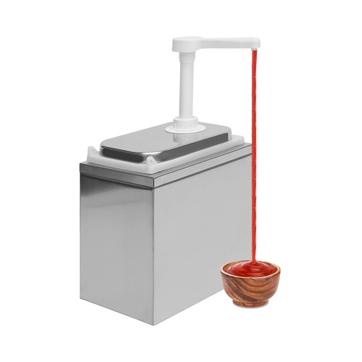 [BRSRAZYQPIMAECTP] Gbonklong Condiment Pump Station, Stainless Steel Sauce Pump Dispenser Condiment Dispenser Ketchup Dispensers Condiment Pumps Ketchup Pump Condiment Pump Dispenser for Salad (Single Head)