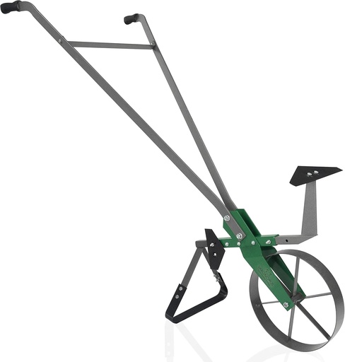 [BRSW2ZT2O57BA2Q4] Varomorus High Wheel Cultivator, Self Cleaning Steel Single Wheel Hoe, Modular Plow Garden Tool for Gardening