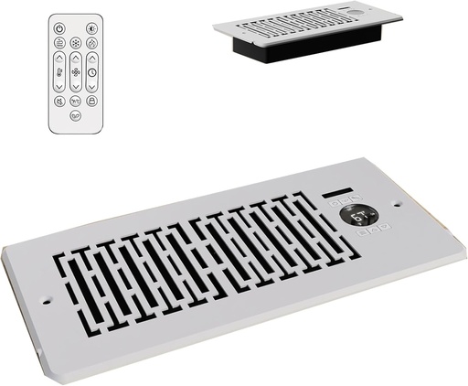 [BRSREEIEAUBG2FA2] Register Booster Fan for 4"x10", 10-Speed Smart Vent Fan, Improves Heating and Cooling Vents for Home with Intelligent Thermostat and Remote Control