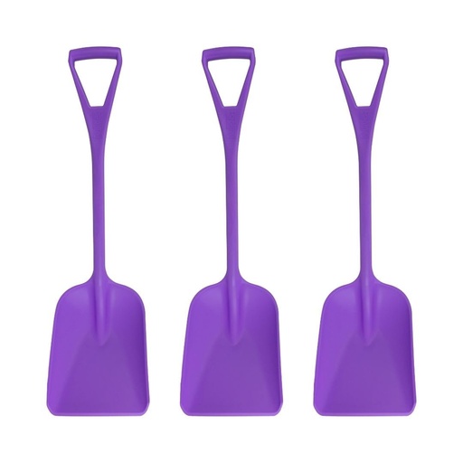 [BRSRMYD2BUMA4YD3] SPARTA 41076EC68 Plastic Sanitary Shovel, Food Safe Plastic Shovel For Commerical Kitchens, 11 Inches, Purple, (Pack of 3)