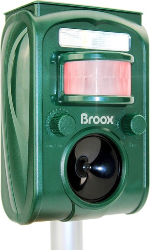 [BRSWGCT5OZ6QOEIV] Broox 2026 Upgraded Solar Animal Repellent, Cat Repellent Outdoor, Squirrel Repellent, Deer Repellent, Ultrasonic pest Repeller, Waterproof IP 65, Motion Detection, Dog, Raccoon, Skunk, Rabbit, Rodent