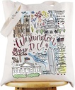 G2TUP DC Travel Tote Bag - Washington Landmarks Souvenir Gift Shoulder Bag
