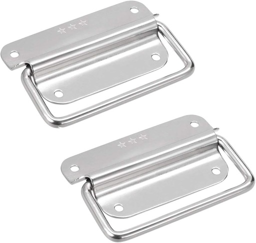 [BRSWGGATO4FA2E3J] Chest Handles Stainless Steel Large Size Pull Handles for Toolbox - 2pcs