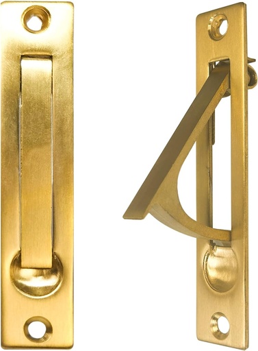 [BRSROZQRA4NBODLD] Pocket Door Edge Pull - Hidden Edge Handles Hardware for Easy Access, Stylish Pocket Door Pull, Ideal Pocket Door Hardware Solution. (Gold, 1 Pack)