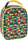 LEGO Kids Heritage Classic Lunch Box, Insulated Soft Reusable Lunch Bag Meal Container for Boys and Girls, Perfect for School or Travel, Meal Tote Keeps Food and Drinks Cold with Buckle, Brick Wall
