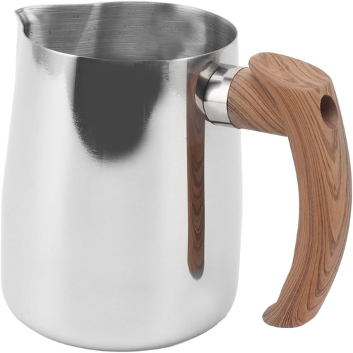 [BRSROCD6OEMA2GT3] Milk Frothing Pitcher, Stainless Steel Frothing Cup with Comfortable Handle, Milk Frothing Cup for Coffee, Tea, Hot Chocolate, and More (Color A)