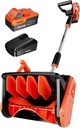 VOLTASK Cordless Snow Shovel, 24V | 13-Inch | 4-Ah Cordless Snow Blower, Battery Snow Blower with Directional Plate & Adjustable Front Handle (4-Ah Battery & Quick Charger Included)