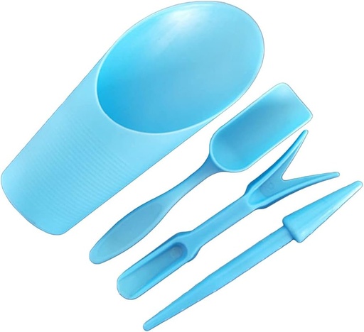 [BRSREFQYBAHWYCT4] 4Pcs Garden Planter Sowing Shovel Bucket Spoon Succulents Seedlings Tool Bonsai Drilling Device