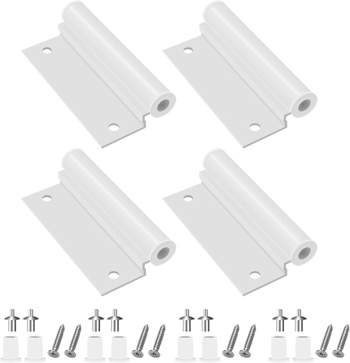 [BRSREFA2CMHBYELA] 4 Pcs 2579475 L 3" x W 1-5/8" Wide Lower Screen Door Leaf Hinge W/Screws, Door Butt Hinge, Fit for Andersen Insect Screen Doors