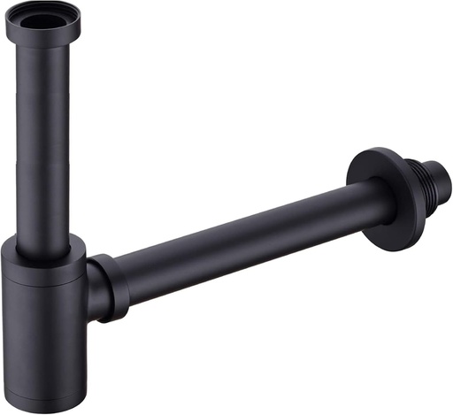 [BRSRAYA6OQHAEHTO] Upgrade Your Bathroom with ZASLEME Decorative Adjustable From 4.6 to 8.7 Inches Bottle P Trap Kit for Sink and Basin Drainage - Matte Black