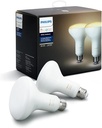 Philips Hue White Ambiance BR30 2-Pack 60W Equivalent Dimmable LED Smart Flood Light (Hue Hub Required, Works with Alexa, Homekit & more), Old Version