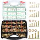 FOLIV 772PCS Grade 8 Bolt Assortment Kit, Heavy Duty Bolts and Nuts Kit, 1/4-20 5/16-18 3/8-16 1/2-13 SAE Sizes Included (Upgraded Package)