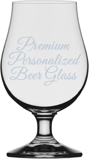 [BRSROFAHBB6WMGTU] Etched Laser Art Personalized Etched 25oz 13.25oz Crystal Iona Beer Glass Goblet - Dishwasher Safe Glassware Customized For Any Occasion, Custom Engraved Beer Glass, Birthday Gifts & Wedding Gifts