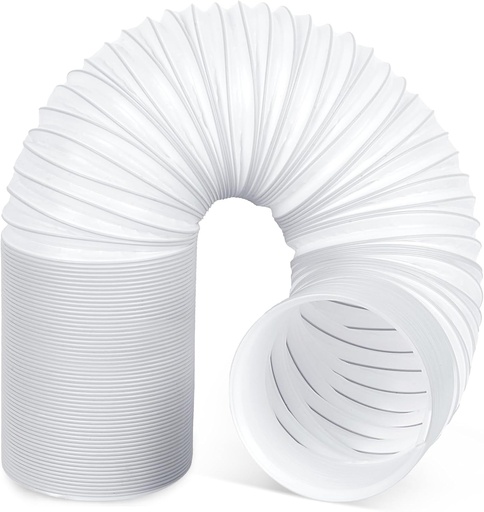 [BRSROAIHOECGKCD7] 5.1 Inch Portable AC Exhaust Hose, 80" Length with Counter Clockwise Thread Air Conditioner Vent Hose, Universal Replacement AC Hoses