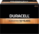 Duracell - CopperTop C Alkaline Batteries with recloseable package - long lasting, all-purpose C battery for household and business - Pack of 12