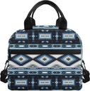 Lunch Bags Tote Bags Native Western Southwestern American Aztec Navajo Leakproof Lunch Box Reusable Waterproof Portable Insulated Lunchbags for Work Office Picnic Travel