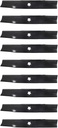 USA Mower Blades U12025BP (9) High-Lift for 539113425 Dixon 575296401 Length 16-1/4 in. Width 2-1/2 in. Thickness .200 in. Center Hole 5 Point Star 48 in. Deck