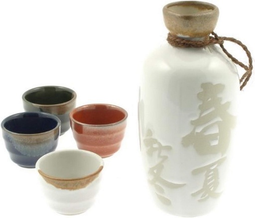 [BRSWIZQIAZ5WI3QV] Four Seasons Sake Set
