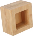 Ciieeo 1pc Wooden Square Sake Cup Storage Box Traditional Japanese Design for Sake Tea and Beverages Unfinished Wooden Drinking Cup for Home and Restaurant Use