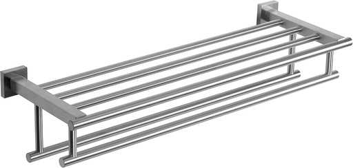 [BRSRMZIHOYCQM3A6] SEIDO Double Towel Rack, 30 Inch Towel Racks for Bathroom, 304 Stainless Steel Towel Holder with Double Towel Bars, Wall Mounted Bathroom Shelves Brushed Nickel Finish