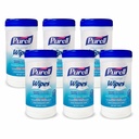 Purell Hand Sanitizing Wipes, Clean Refreshing Scent, 40 Count Hand Wipes Canister (Pack of 6) - 9120-06-CMR