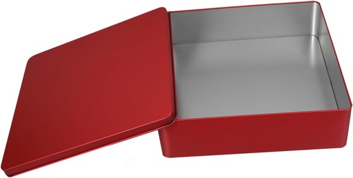 [BRSRACQZDJ6RO3YU] Veemoon Empty Square Candy Tin Decorative Tinplate Storage Box for Cookies Jewelry Reusable Candy Container Lid for Home Party Favors