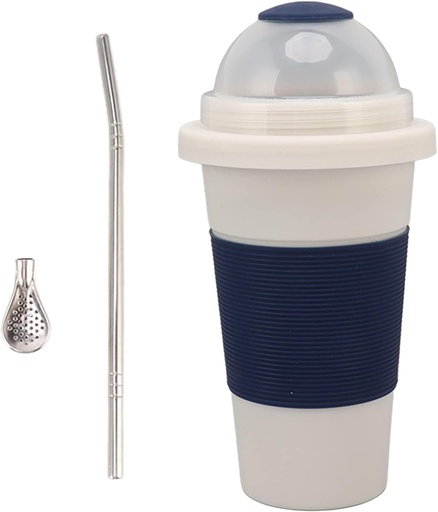 [BRSRAAQDCAAQAE3J] Aluminum Slushie Maker Cup, Double Layer Insulated Quick Frozen Magic Slushy Maker Milk Shake Ice Cream Maker Cooling Cup for All Age for Milk Shake, Smoothies