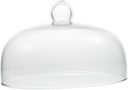 OUNONA Glass Cake Dome Cover Lid 12-Inch Cake Protector for Dessert Display Food-Safe Glass for Parties and Special Occasions