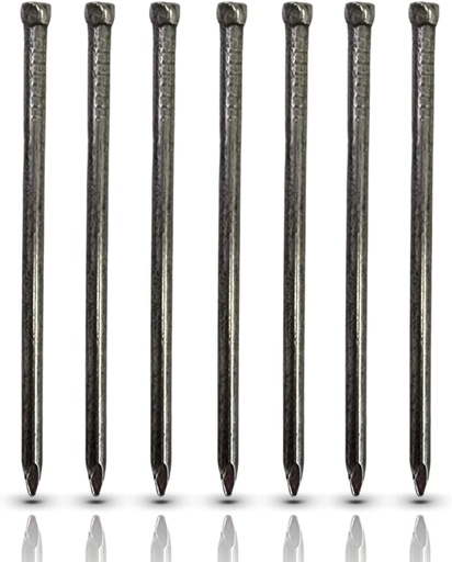 [BRSREGDQPIDRG2AZ] 1" Inch 2D Small Head - Premium Quality Polished Finishing Nails Hand-Drive Hardware Carbon Steel Nail for Picture Hanging, Wood, Frame, Plaster and Concrete Wall - DIY (1200)