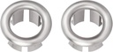 VRSS 6-Claw Bathroom Kitchen Sink Overflow Ring Basin Trim Cover Hole Insert in Caps (2Pcs Brushed Nickel)
