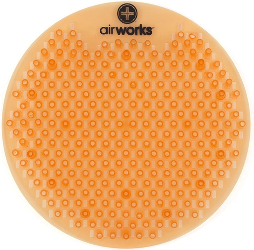 [BRSWECQTOAGRO23Z] AirWorks AWSFUS231-BX Splash Free Urinal Screen, Citrus Grove, Light 0.22 lb., 8" Height, 6" Width, Orange (Pack of 10)
