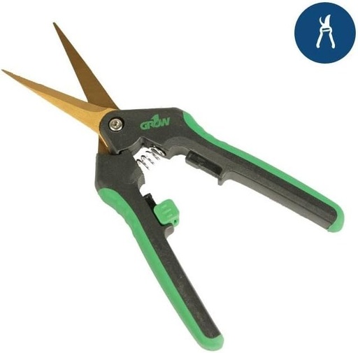 [BRSWICYFOIAWCDLE] Grow1 Titanium Trimming Shears Straight Blade Scissors for Precision Pruning and Harvesting