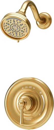 [BRSRAFTYBYNBU3D3] Symmons Braston HydroMersion Multi Spray Single Handle Shower Trim Kit with Volume Control in Brushed Bronze - 1.5 GPM 5891BBZ15TRM